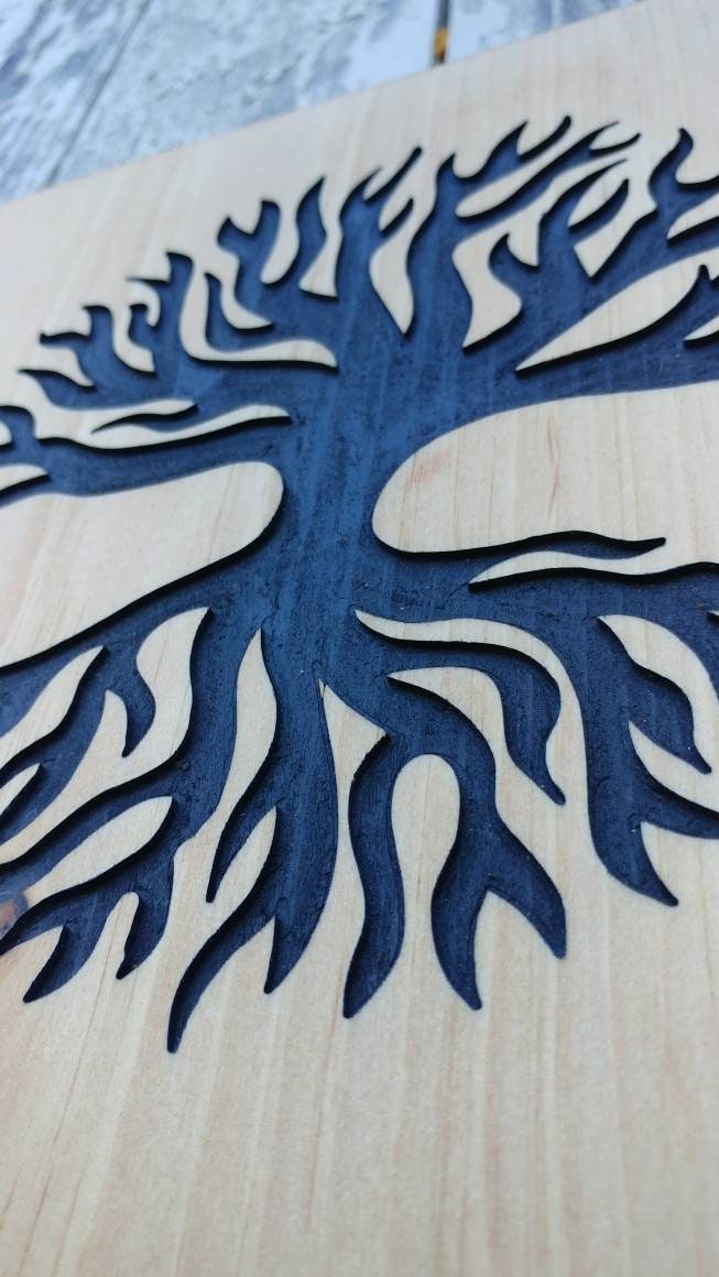 Tree of life Carved Sign