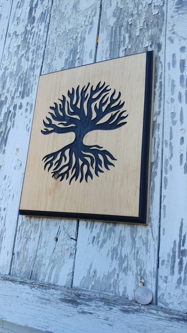 Tree of life Carved Sign