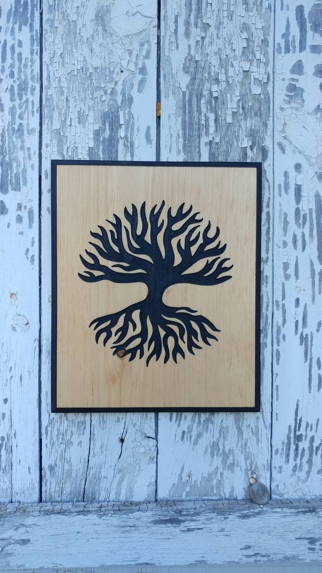 Tree of life Carved Sign