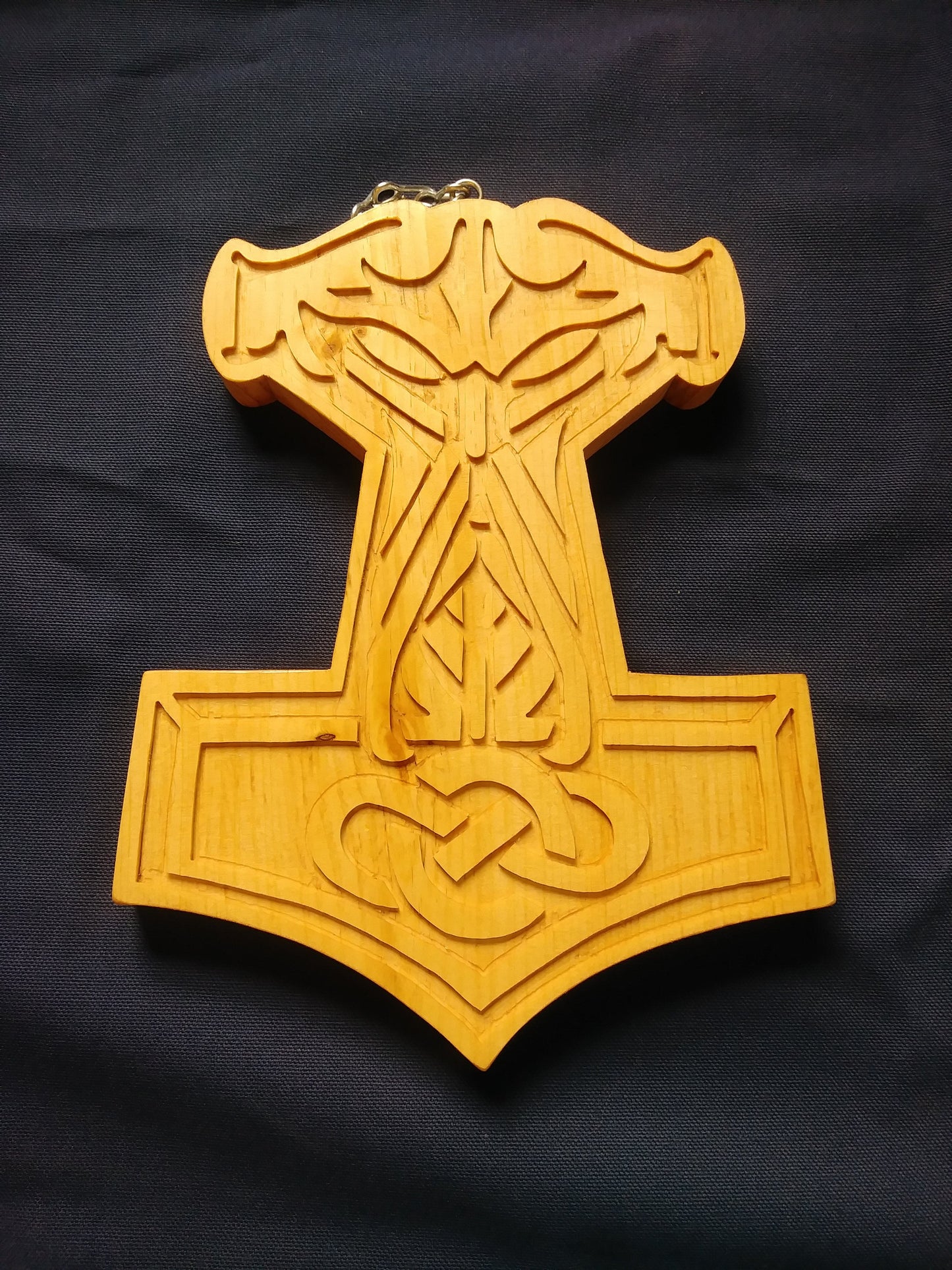 Mjollnir, Viking Norse Thor's Hammer Carving type A