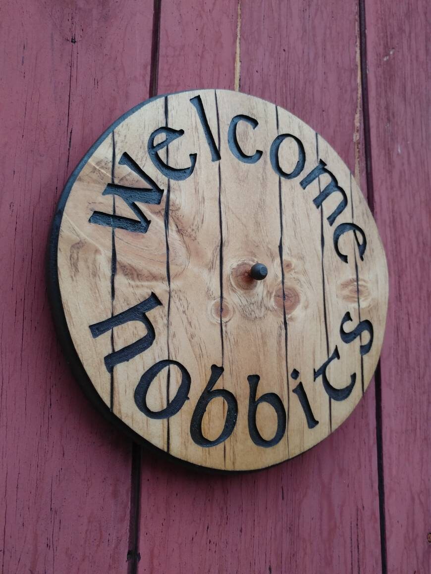 Welcome Hobbits Hobbit Door