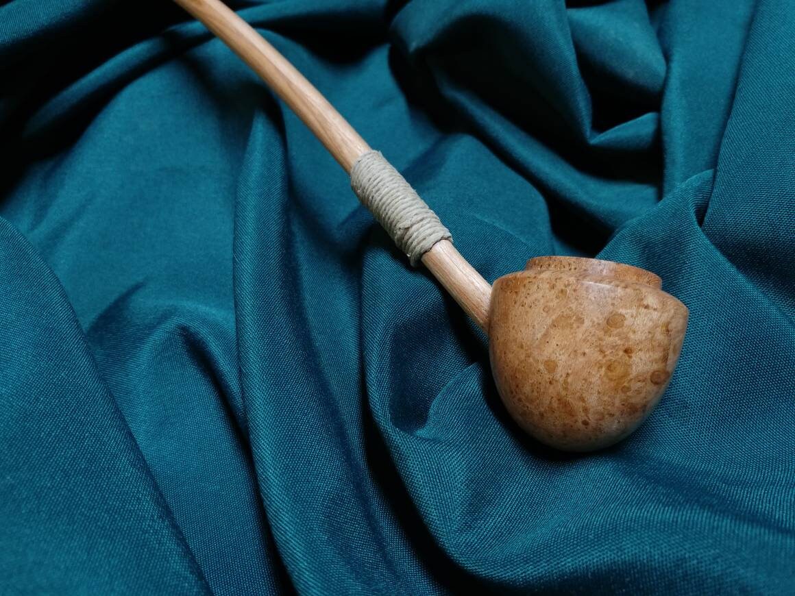 Churchwarden Pipe Gandalf hobbit Style, cherry burl urn pipe