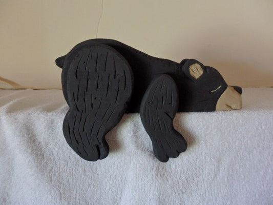 Wooden Black Bear Shelf Sitter, medium 10"