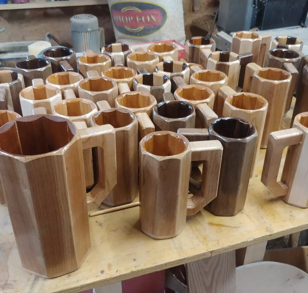 Wooden Mug, Hot or Cold fantasy tankard 17oz